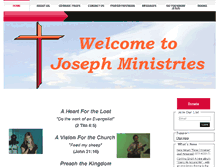 Tablet Screenshot of josephministries.org